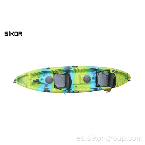 Nuevo diseño popular vendiendo kayak precio barato doble kayak alta calidad 2 hombre pesca kayak